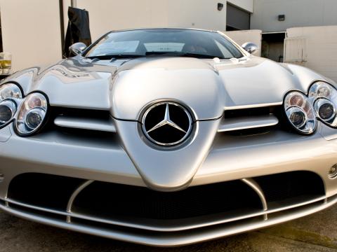 Mercedes Car Silver Front-view