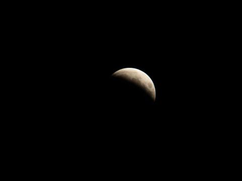 Moon Sky Night Dark Black