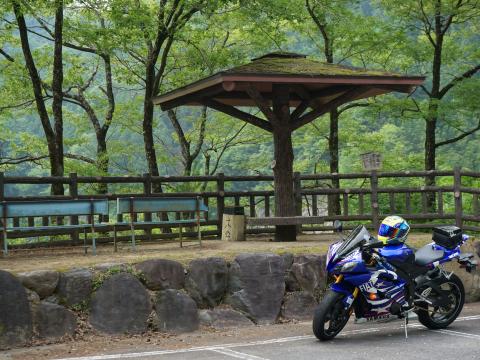 Motorcycle Bike Blue Helmet