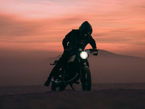 Motorcycle Motorcyclist Bike Moto Dusk