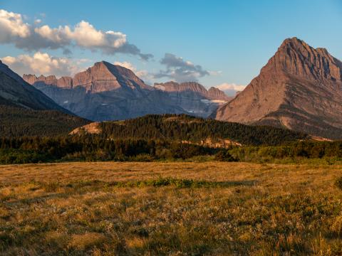 Mountains Relief Field Landscape Nature