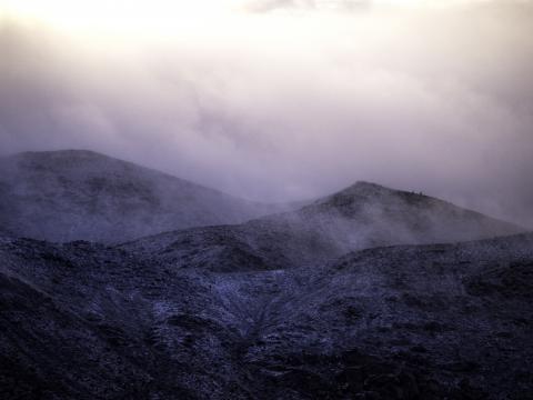 Mountains Relief Fog Nature Landscape