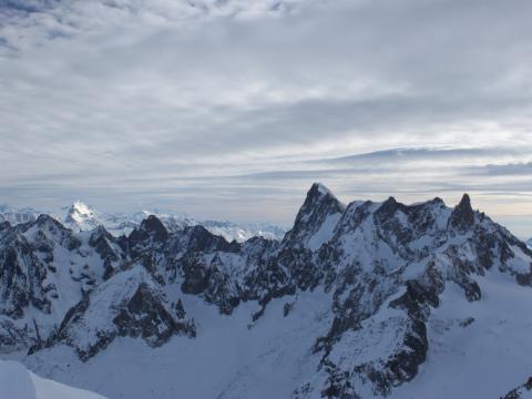 Mountains Relief Snow Winter Nature Landscape