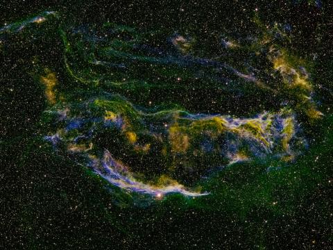 Nebula Glow Stars Glare Green Space