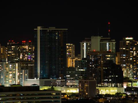 Night-city City Buildings Lights