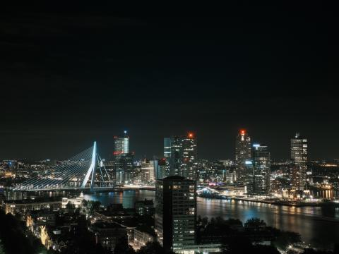 Night-city City Buildings Lights Dark