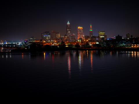 Night-city City Buildings Lights Night Dark