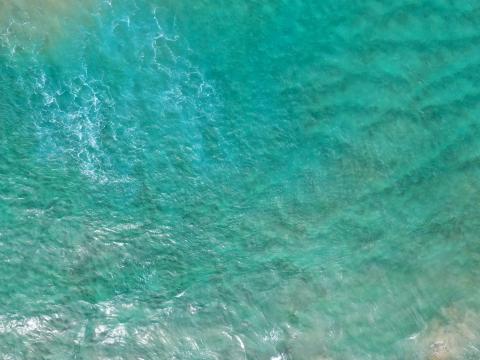 Ocean Waves Blue Aerial-view