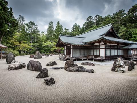 Pagoda Architecture Stones Sand Landscape