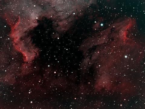 Pelican-nebula Nebula Stars Space Red