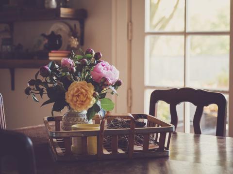 Peonies Flowers Bouquet Vase Aesthetics