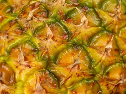 Pineapple Fruit Surface Macro
