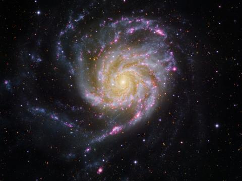 Pinwheel-galaxy Galaxy Glow Stars Space