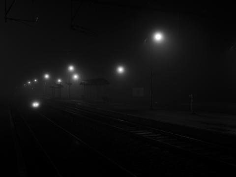Platform Lights Light Night Black
