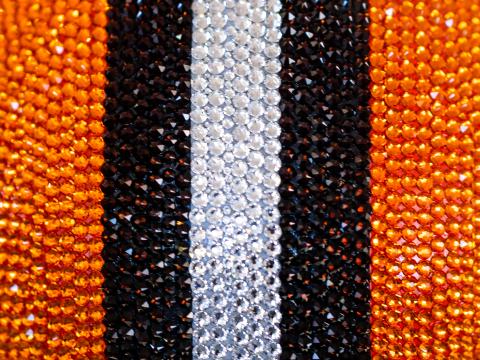 Rhinestones Decoration Macro Stripes