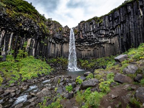 Rock Waterfall Stream Nature Landscape