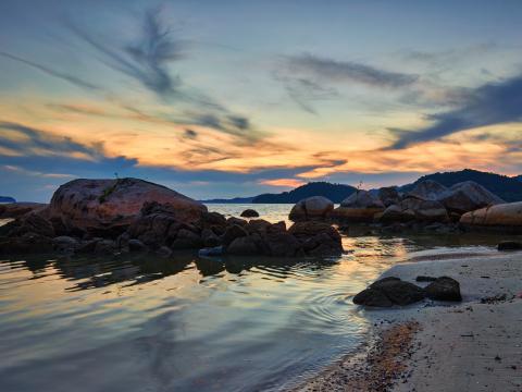 Sea Coast Rocks Beach Water Landscape