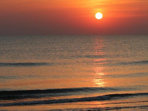 Sea Water Sun Sunset