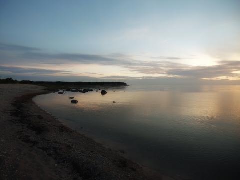 Shore Sea Twilight Landscape