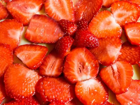 Strawberry Berries Fruit Ripe Red