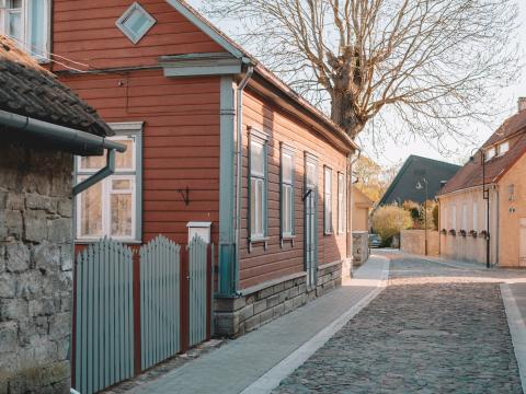 Street Houses Buildings Road