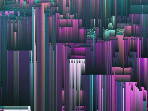 Stripes Noise Glitch Abstraction Colorful