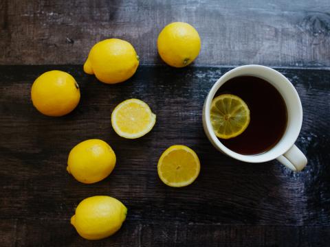 Tea Drink Lemon Mug