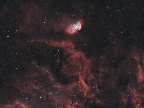 Tulip-nebula Nebula Glow Stars Space Red