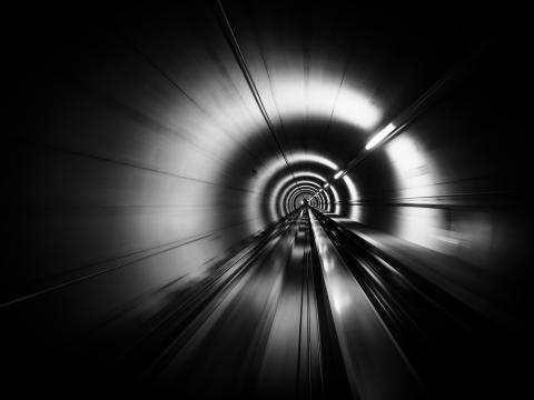 Tunnel Speed Stripes Black-and-white Black
