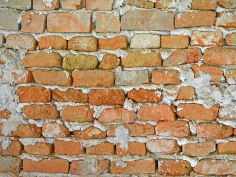 Wall Brick Surface Rough Brown