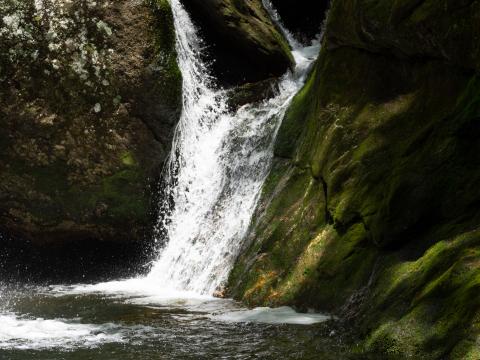 Waterfall Rocks Water Nature