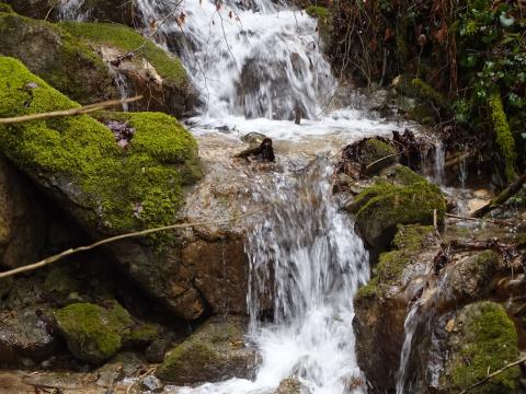 Waterfall Water Rocks Nature Landscape