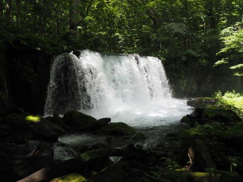 Waterfall Water Rocks Trees Landscape Nature